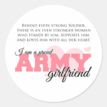 Proud Army Girlfriend Sticker