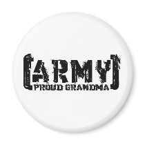 Proud Army Grandma - Tattered Magnets