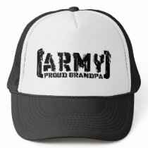 Proud Army Grandpa - Tattered Mesh Hat