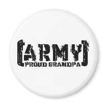 Proud Army Grandpa - Tattered Magnet