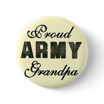 Proud Army Grandpa Tshirts and Gifts Pinback Buttons