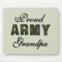 Proud Army Grandpa Tshirts and Gifts Mouse Mat