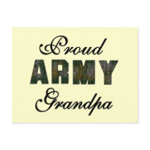 Proud Army Grandpa Tshirts and Gifts Postcard