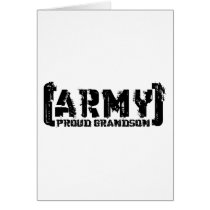 Proud Army Grandson - Tattered Card