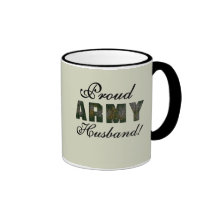 Proud Army Husband Tshirts and Gifts Coffee Mugs