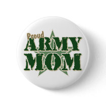 Proud Army Mom Pinback Button