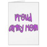 Proud Army Mom Greeting Card