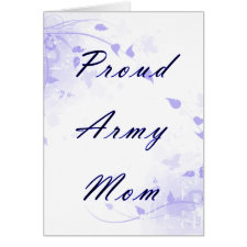 Proud Army Mom card