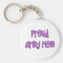 Proud Army Mom Key Chain