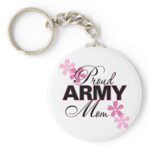 Proud Army Mom Key Chain