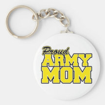 Proud Army Mom Keychain