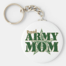 Proud Army Mom Keychain