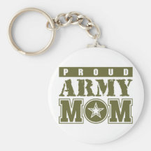 Proud Army Mom Keychain