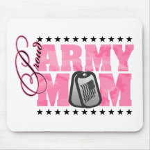 Proud Army Mom Pink Camo Mouse Pad