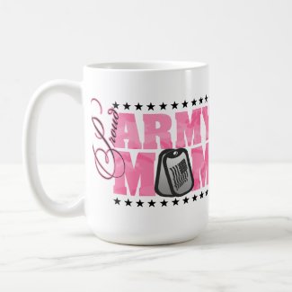 Proud Army Mom Pink Camo Coffee Mug