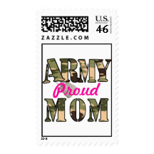Proud Army Mom Postage Stamps