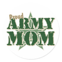 Proud Army Mom Sticker