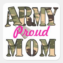 Proud Army Mom Stickers