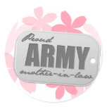 Proud Army Mother-in-law Flowers stickers