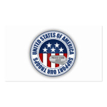 Proud Army National Guard Aunt Business Card
