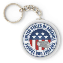 Proud Army National Guard Grandma Key Chain
