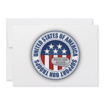 Proud Army National Guard Grandpa Custom Invitations