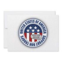 Proud Army National Guard Husband Personalized Invitation