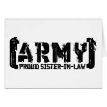 Proud Army Sister-in-law - Tattered Card