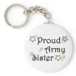 proud army sister key chains