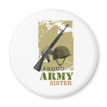 Proud Army Sister Fridge Magnet
