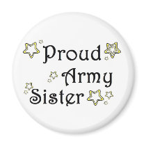 proud army sister fridge magnets