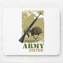 Proud Army Sister Mouse Pads