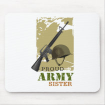 Proud Army Sister Mouse Pads