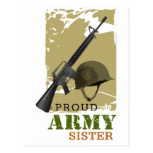Proud Army Sister Post Cards