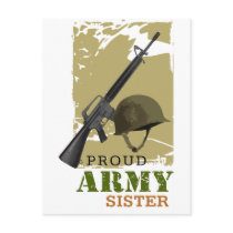 Proud Army Sister Post Cards