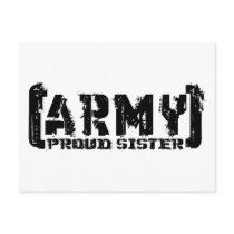 Proud Army Sister - Tattered Post Cards