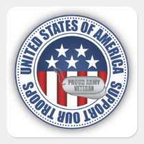 Proud Army Veteran stickers