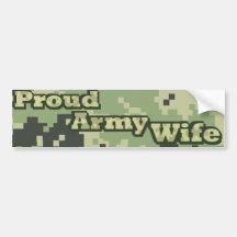 Proud Army Wife Bumper Sticker