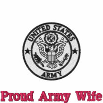Proud Army Wife Embroidered Shirt embroidered shirts