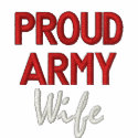Proud Army  Wife embroidered shirts