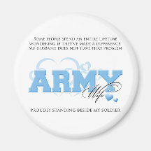 Proud ARMY Wife Fridge Magnets