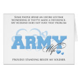 Proud ARMY Wife Greeting Cards