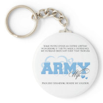 Proud ARMY Wife Key Chain