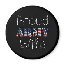 Proud Army Wife magnets by militaryarmy Proud Army Wife magnets