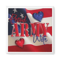 "Proud ARMY Wife" magnets