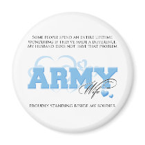 Proud ARMY Wife Fridge Magnets