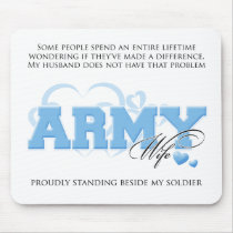 Proud ARMY Wife Mouse Mats