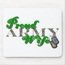 Proud Army Wife mousepads