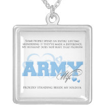 Proud ARMY Wife Necklaces