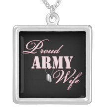 Proud Army Wife Pendants